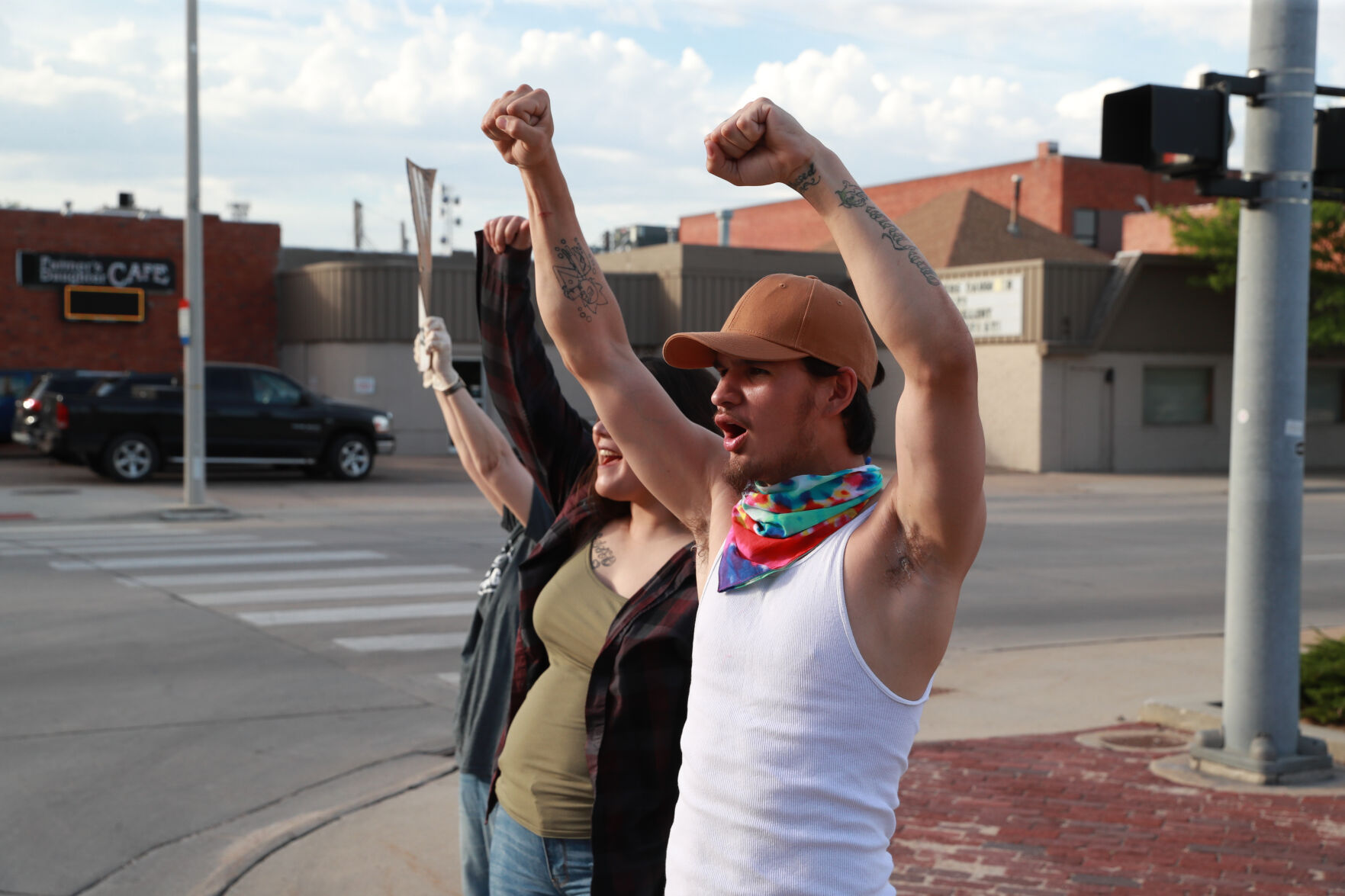 Tuesday night protests in Grand Island